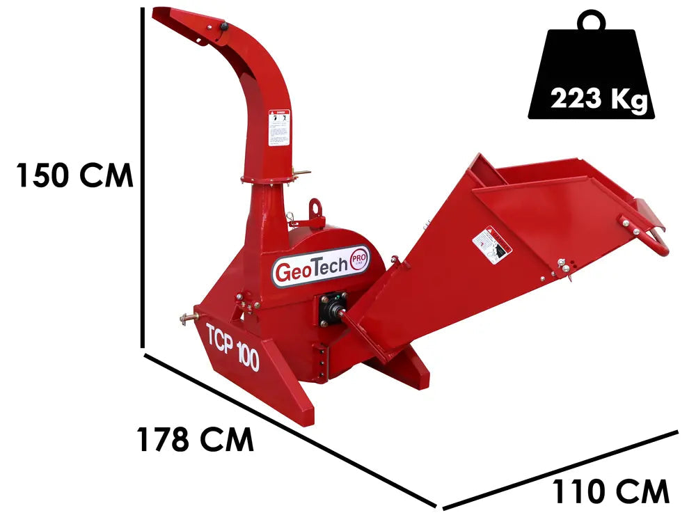 GeoTech Pro TCP 100 Traktor-Häcksler