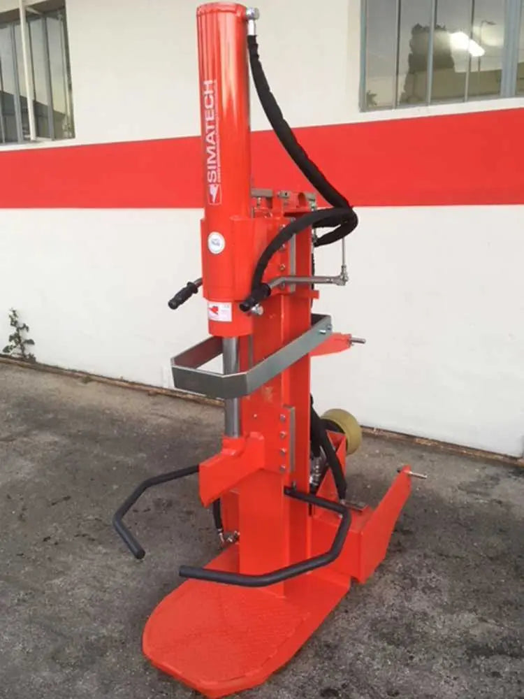 Vertikaler Holzspalter 35 T Simatech für Traktor, Hub 800 mm, hydraulisch mit automatischem Rücklauf